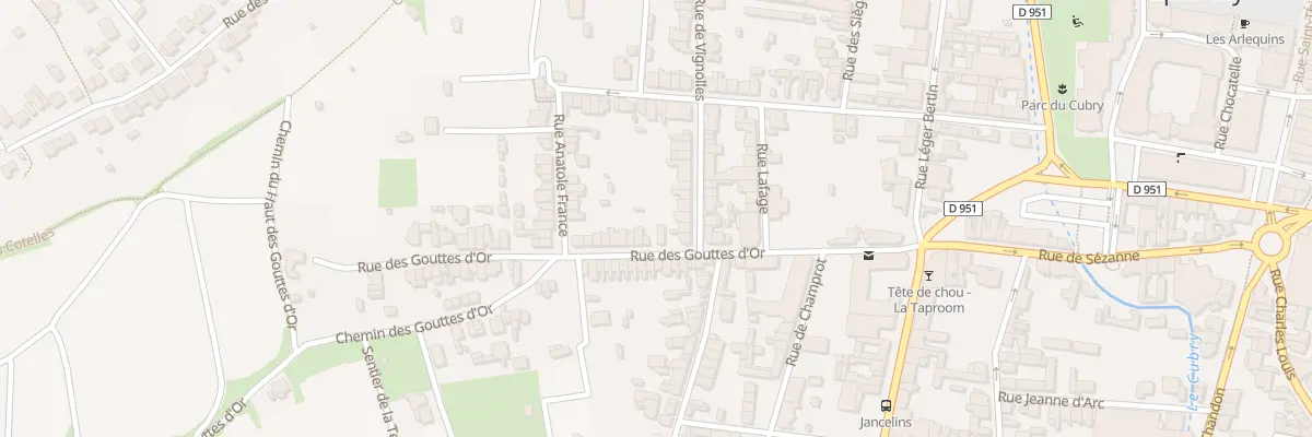 Plan du 12 Rue des Gouttes d’Or à Épernay