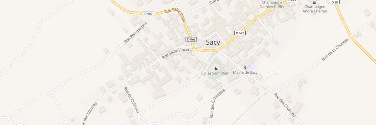 Plan du 1 Rue St Vincent à Sacy
