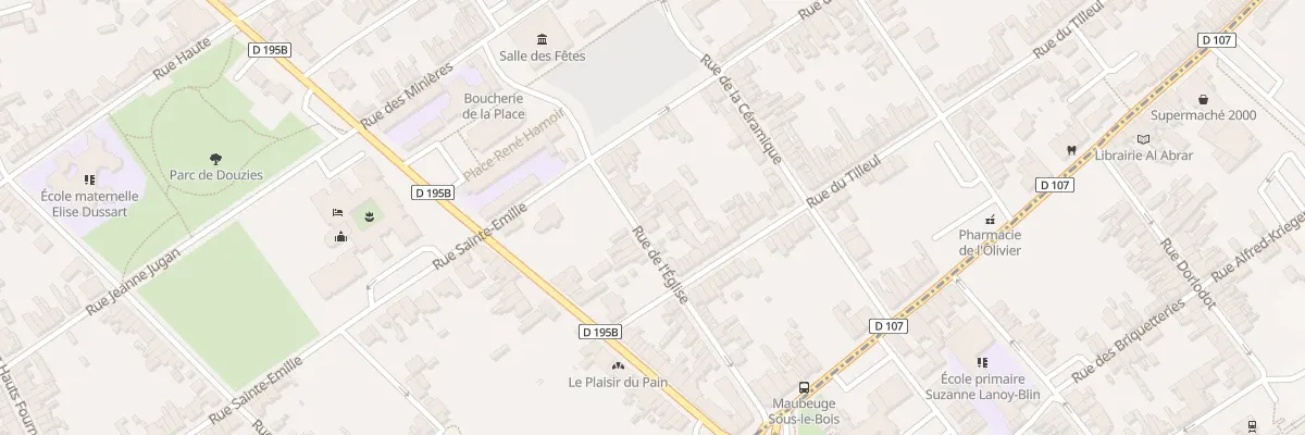 Plan du 20B Rue de l’Eglise à Maubeuge