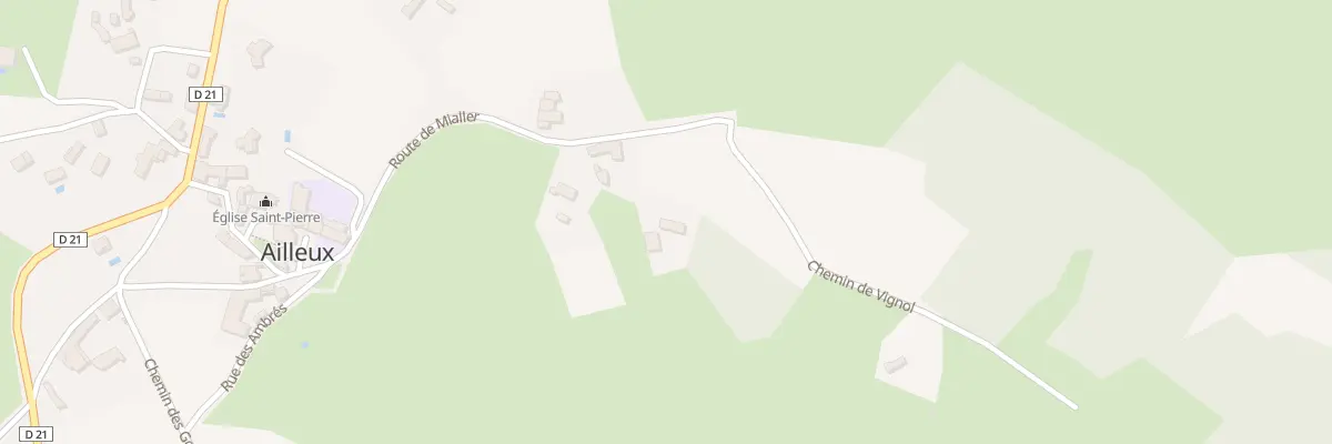 Plan du 351 Rte de Mialler à Ailleux