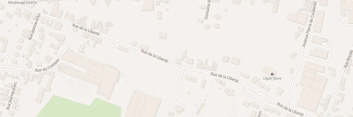Plan du 206 Rue de la Liberté à Maubeuge