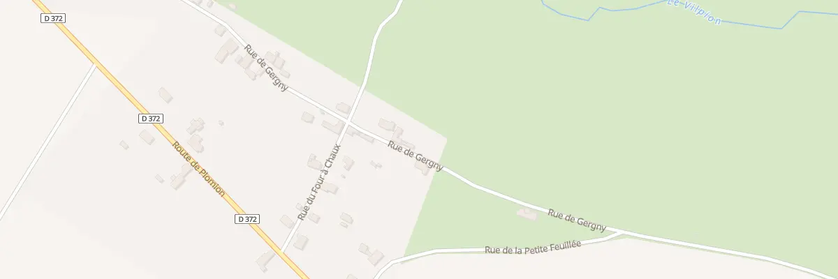 Plan du 63 Rue de Gergny à Thenailles