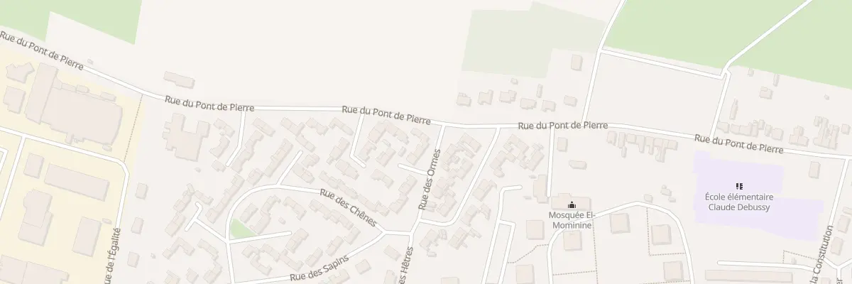 Plan du 223 Rue du Pont de Pierres à Maubeuge