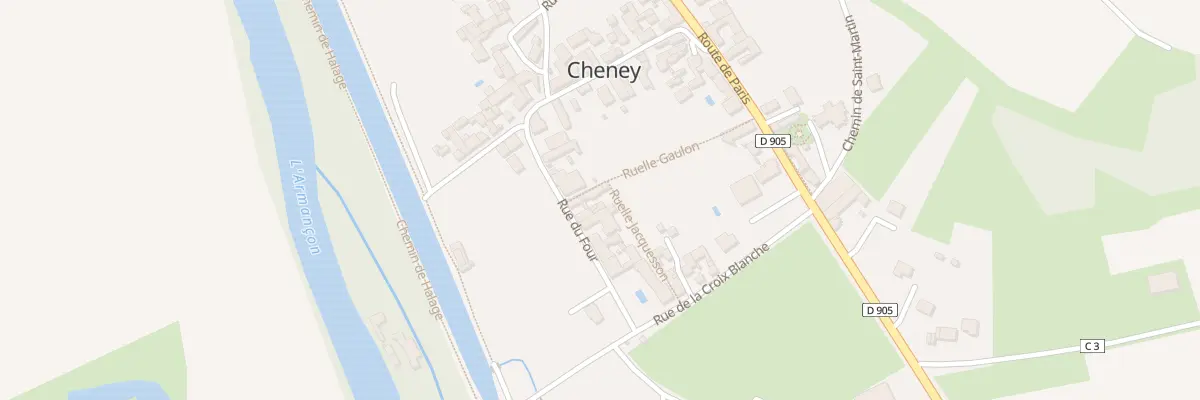 Plan du 2 Rle Gaulon à Cheney