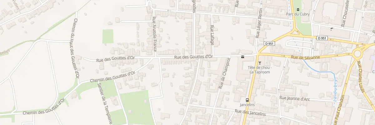 Plan du 13 Rue des Gouttes d’Or à Épernay