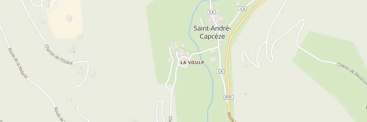 Plan du 5112 La Voulp à Saint-André-Capcèze