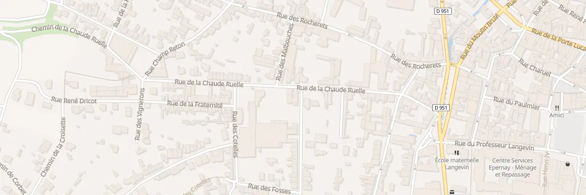 Plan du 33 Rue de la Chaude Ruelle à Épernay