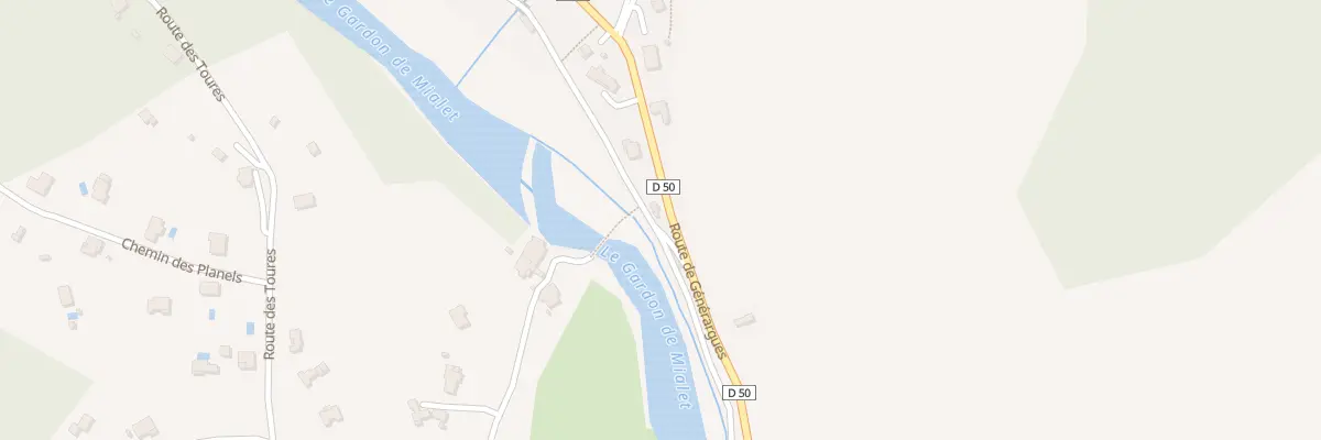 Plan du 530 Rte de Générargues à Mialet