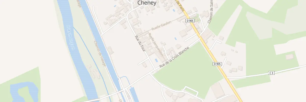 Plan du 2 Rue du Four à Cheney