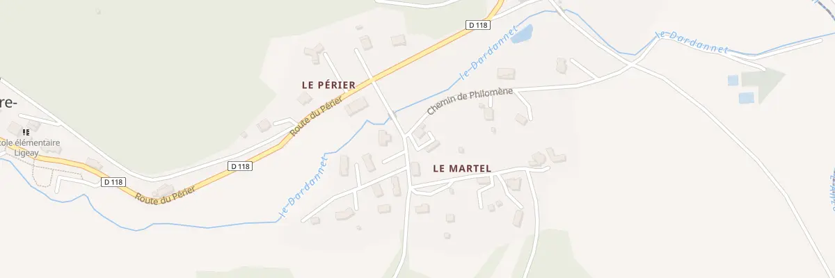 Plan du 5005 Le Martel à Solore-en-Forez