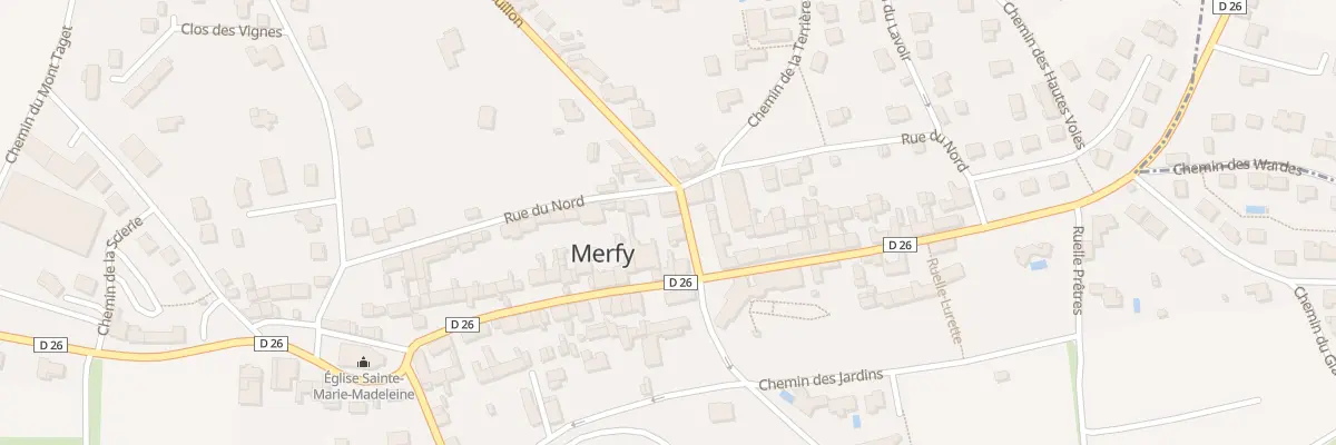 Plan du 2 Rue de Pouillon à Merfy
