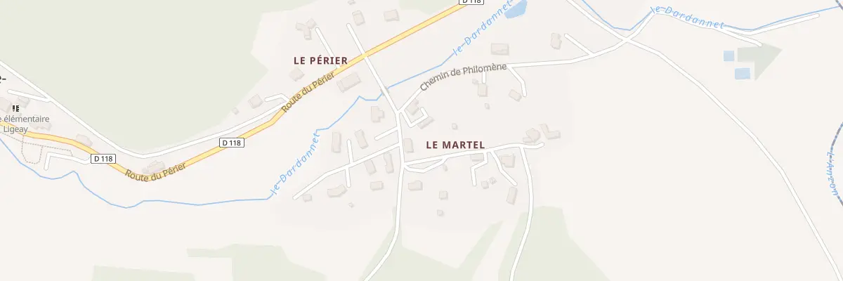 Plan du 5004 Le Martel à Solore-en-Forez