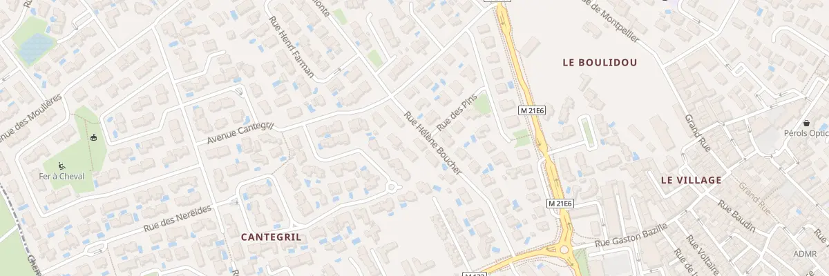 Plan du 15 Rue Hélène Boucher à Pérols