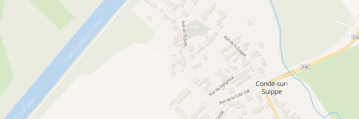 Plan du 13 Rue de l’Écluse à Condé-sur-Suippe