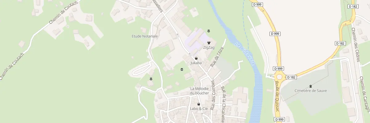 Plan du 23 Rue des Boisseliers à Sauve