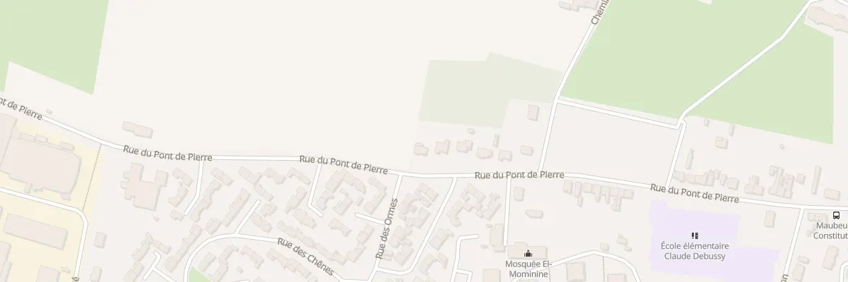 Plan du 188 Rue du Pont de Pierres à Maubeuge