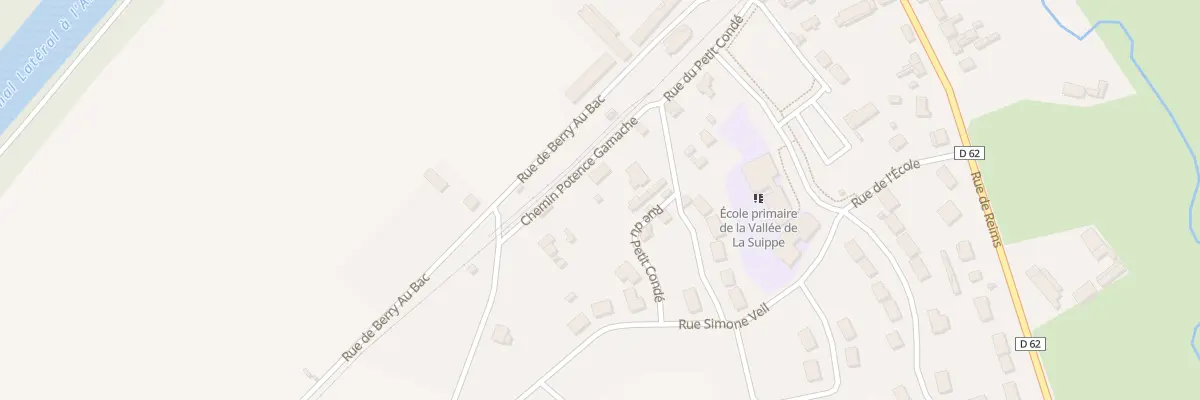 Plan de la Rue de la Potence Gamache à Condé-sur-Suippe