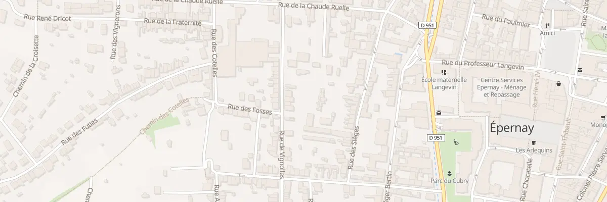 Plan du 11 Rue de Vignolles à Épernay