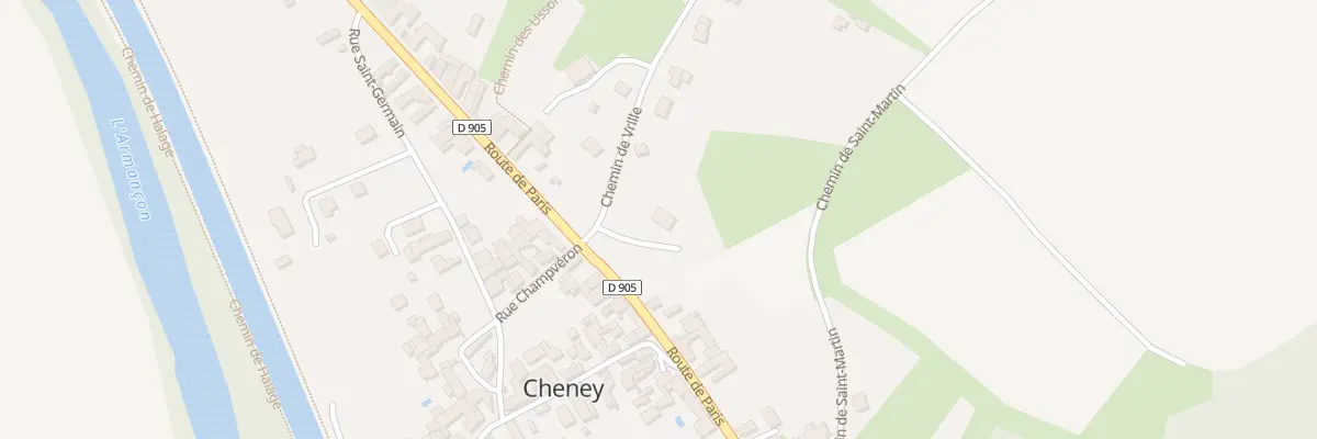 Plan du 2 Che de la Vrille à Cheney