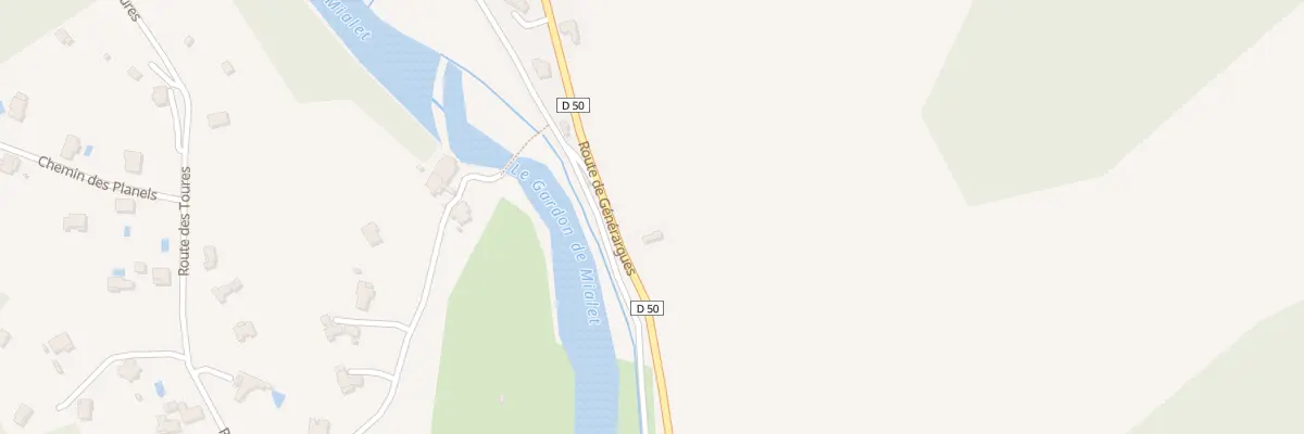Plan du 595 Rte de Générargues à Mialet