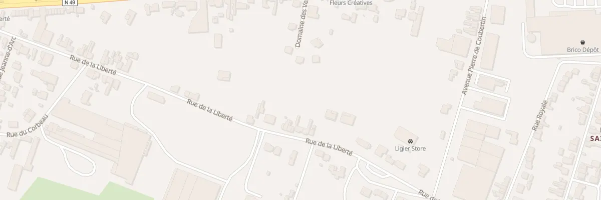 Plan du 200 Rue de la Liberté à Maubeuge