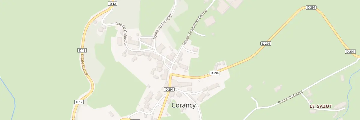 Plan du 4 Rte de Maison Comte à Corancy