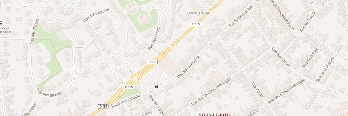 Plan du 120T Rue Saint Antoine à Maubeuge