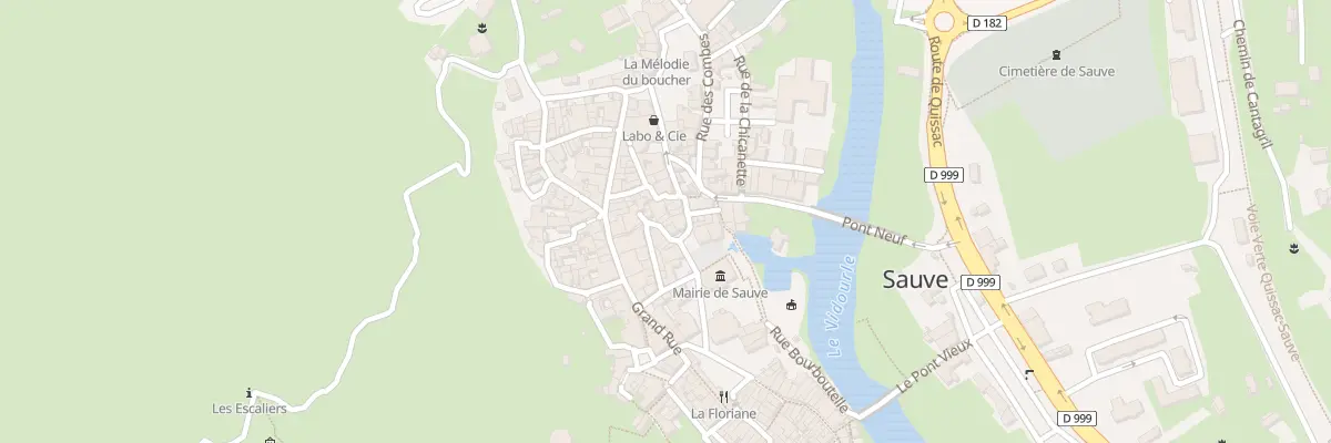 Plan du 1 Rue La Curette à Sauve