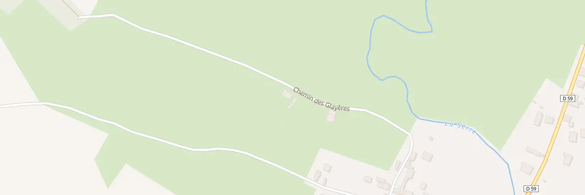 Plan du 11 Che des Glayères à Agnicourt-et-Séchelles