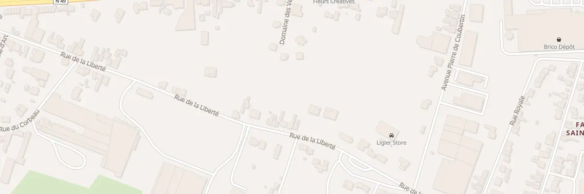 Plan du 198 Rue de la Liberté à Maubeuge