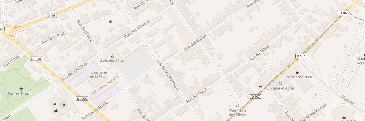 Plan du 14 Rue des Ecoles à Maubeuge