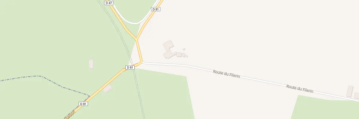 Plan du 2092 Rte de Fillerin à Saint-Germain-Lespinasse