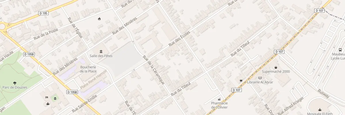 Plan du 16 Rue des Ecoles à Maubeuge