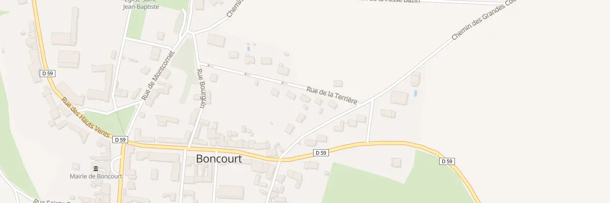 Plan du 5 Rue de la Terriere à Boncourt
