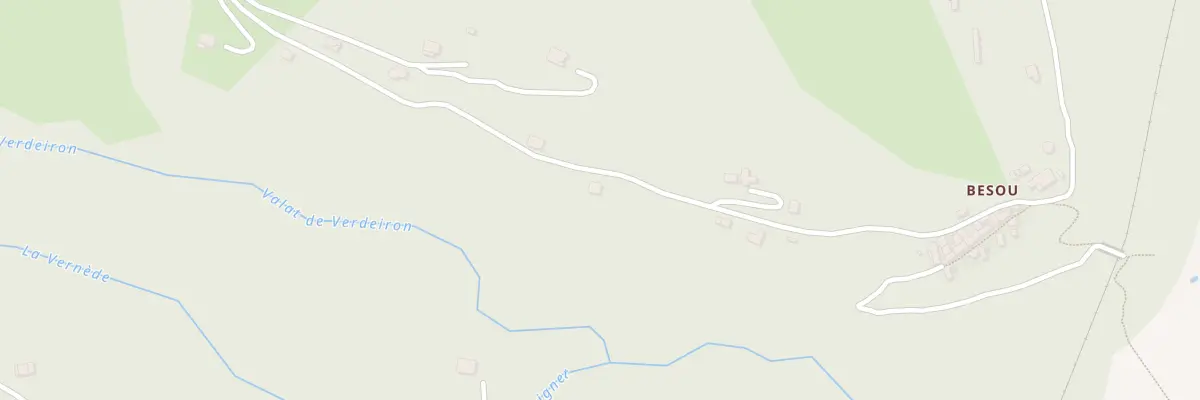 Plan du 750 Rte de Besou à Concoules