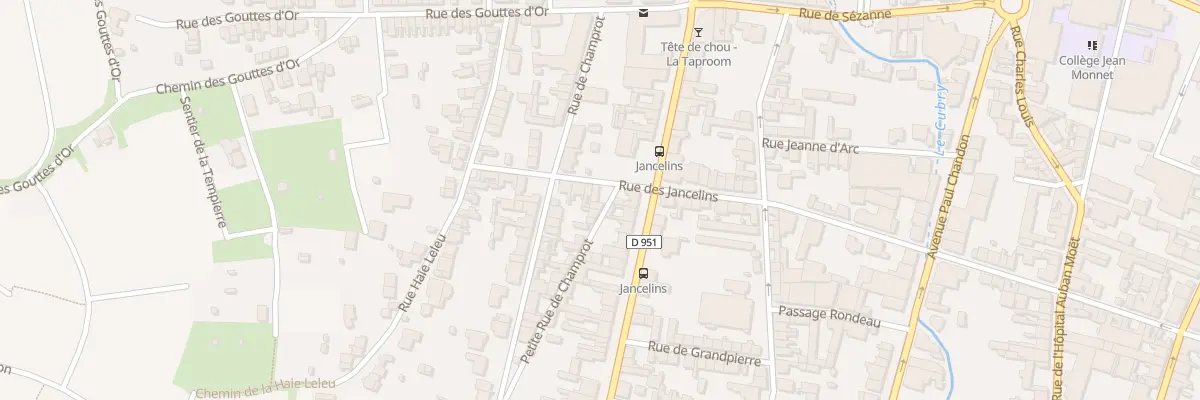 Plan du 14 Rue des Jancelins à Épernay