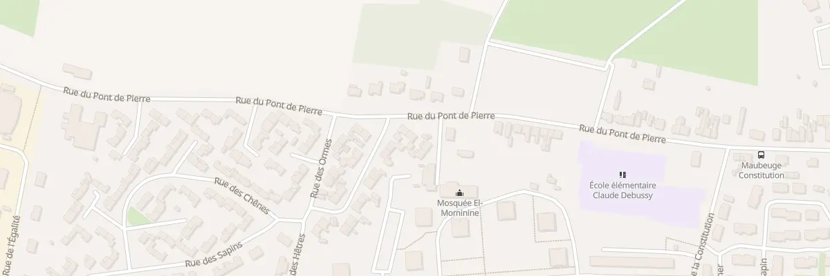 Plan du 215 Rue du Pont de Pierres à Maubeuge