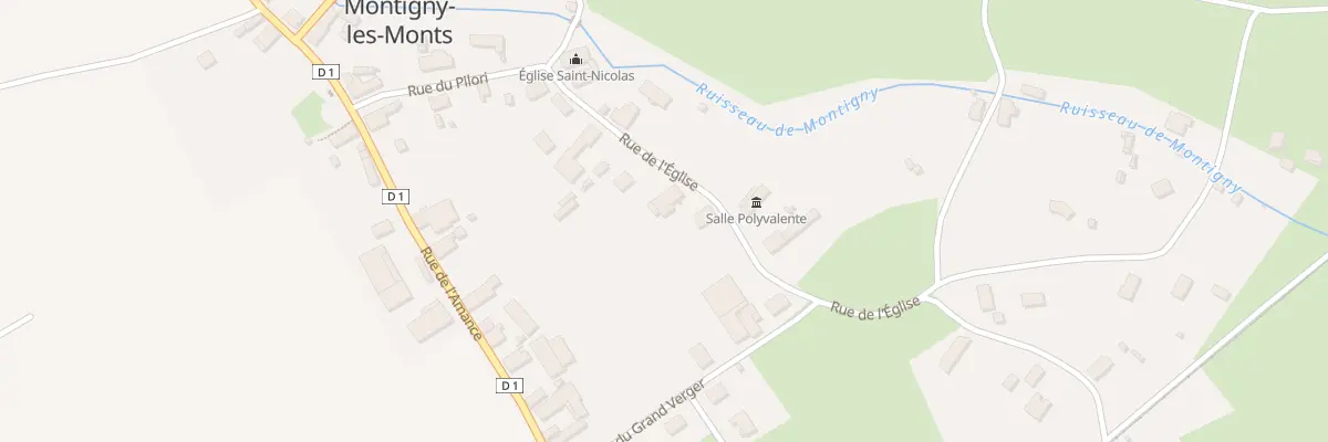 Plan du 8 Rue de l’Eglise à Montigny-les-Monts