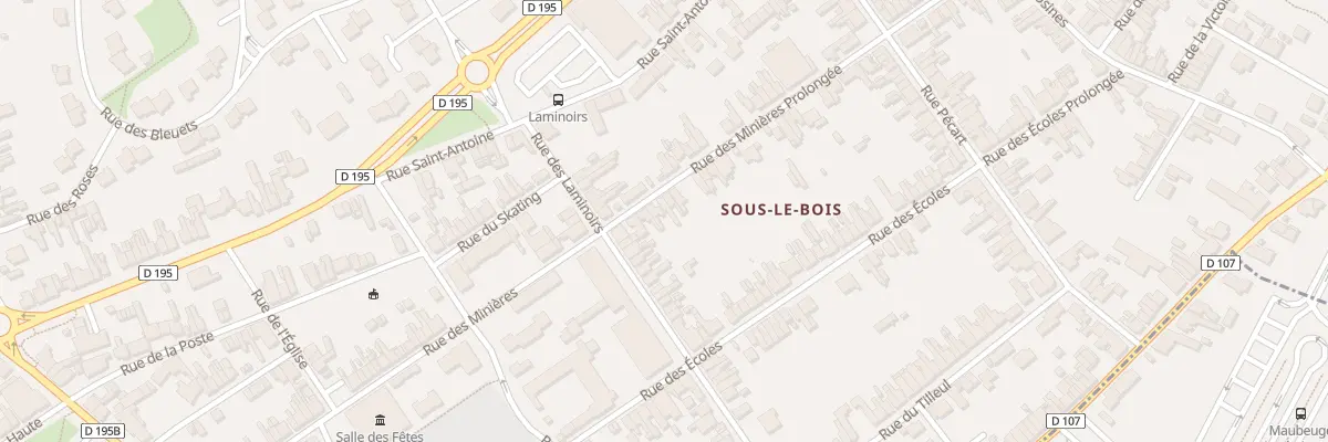 Plan du 66 Rue Minieres à Maubeuge