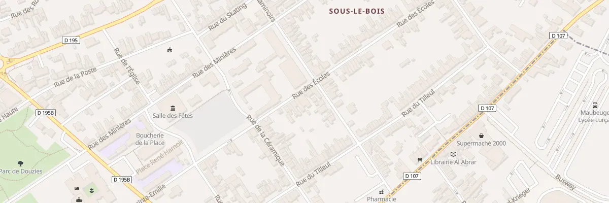 Plan du 22 Rue des Ecoles à Maubeuge