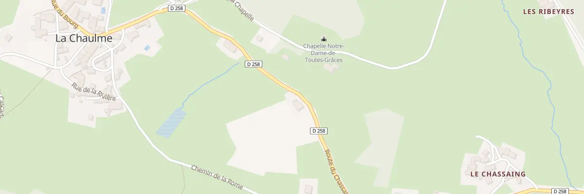 Plan du 5176 La Rome à La Chaulme