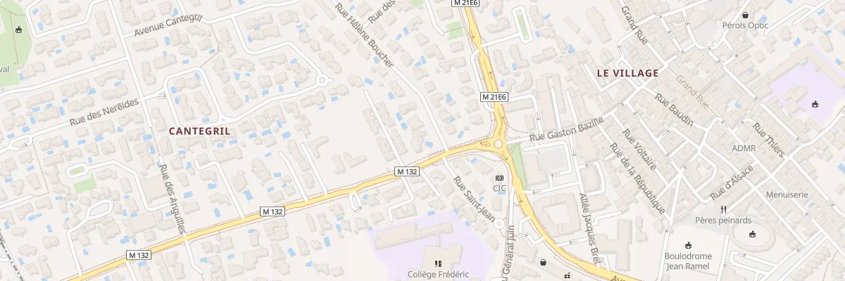Plan du 1 Rue Hélène Boucher à Pérols