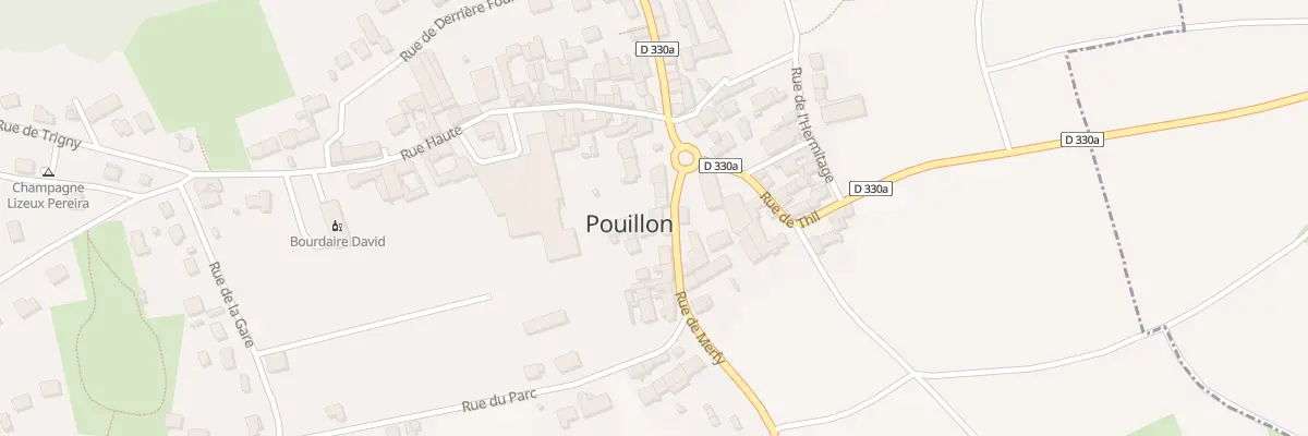 Plan du 2 Rue de Merfy à Pouillon