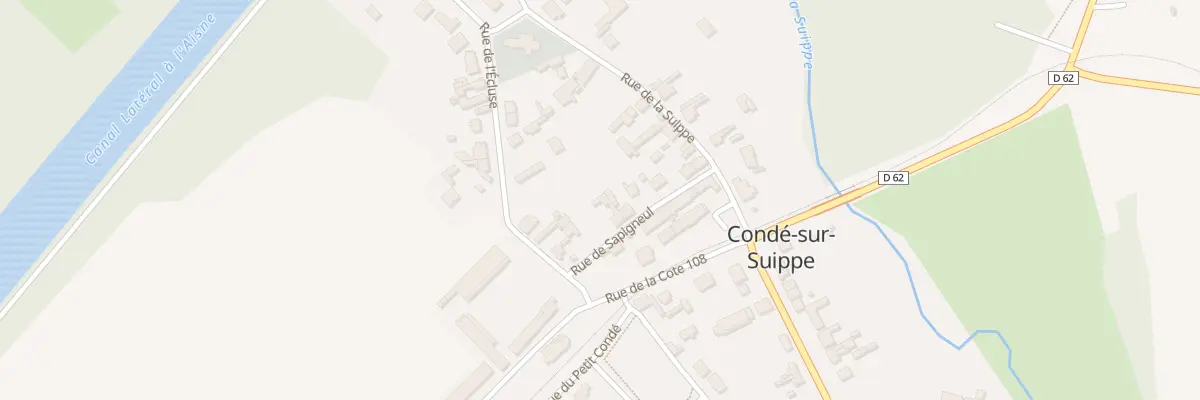 Plan du 12 Rue de Sapigneul à Condé-sur-Suippe