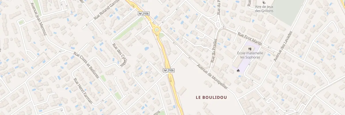 Plan du 5 Av de Montpellier à Pérols