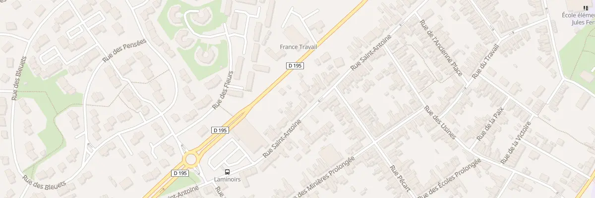 Plan du 114 Rue Saint Antoine à Maubeuge