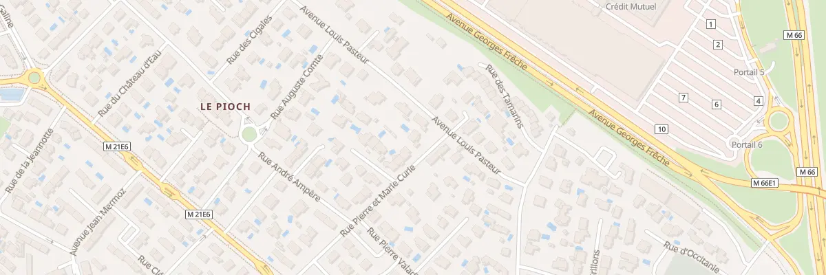 Plan du 29 Rue Pierre et Marie Curie à Pérols