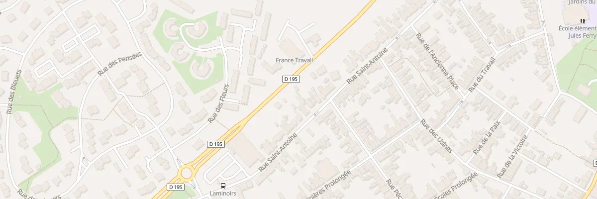 Plan du 112B Rue Saint Antoine à Maubeuge