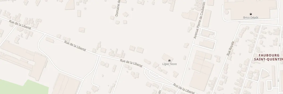 Plan du 190 Rue de la Liberté à Maubeuge