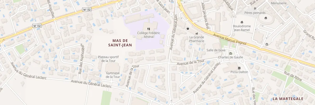 Plan du 2B Av du Général Juin à Pérols